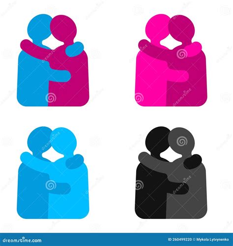 Empathy Icon Hope, Compassion Hug Concern, Depend Solidarity Friendship