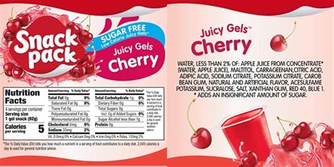 Snack Pack Sugar Free Cherry Juicy Gels 4 Count Jungle Deals Blog
