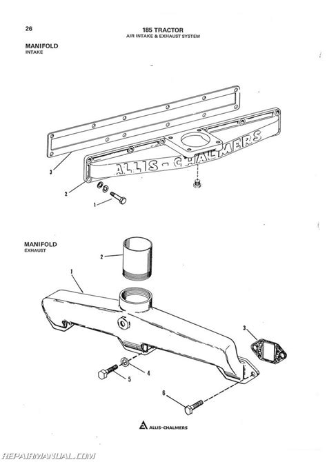 Allis Chalmers 185 Diesel Parts Manual