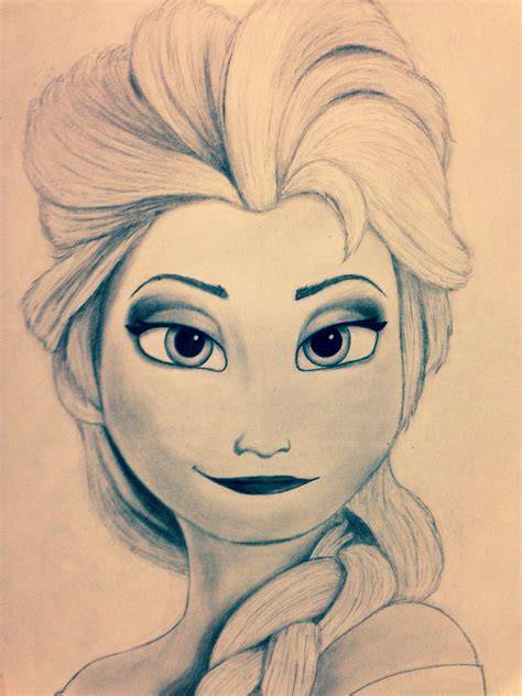 Saw Frozen Today And The Animation Inspired Me To Sketch Elsa Shes