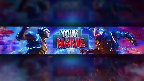 Free Fortnite Channel Art Banner Template Photoshop Youtube