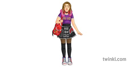 Gamer Geek Girl Stereotypical Teenager General People Secondary