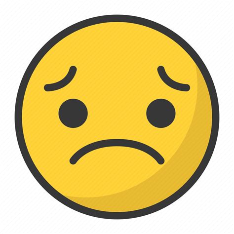 Depressed Disappointed Emoji Emoticon Sad Icon Download On Iconfinder