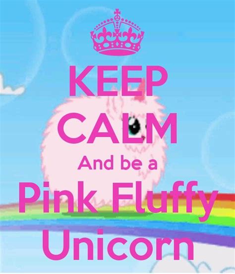 Pink Fluffy Unicorn Pink Fluffy Unicorn Dancing On Rainbowl Calm