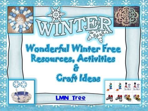 Lmn Tree Winter Great Free Resources Activities And Craft Ideas