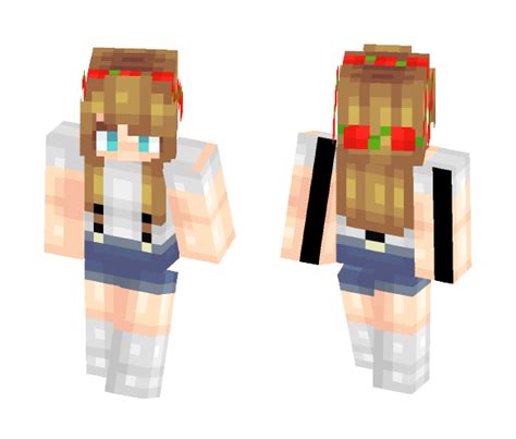 Download Flower Crowns And Suspenders Minecraft Skin For Free