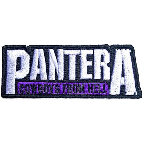 Pantera Cowboys From Hell Embroidered Iron On Patch Official Etsy