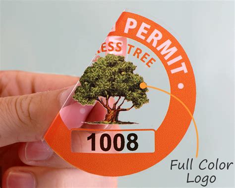 Custom Parking Permit Stickers