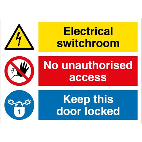 Electrical Switchroom Signs From Key Signs Uk