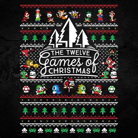12 Games Of Christmas Retro Gamer Christmas Sweater T Shirt