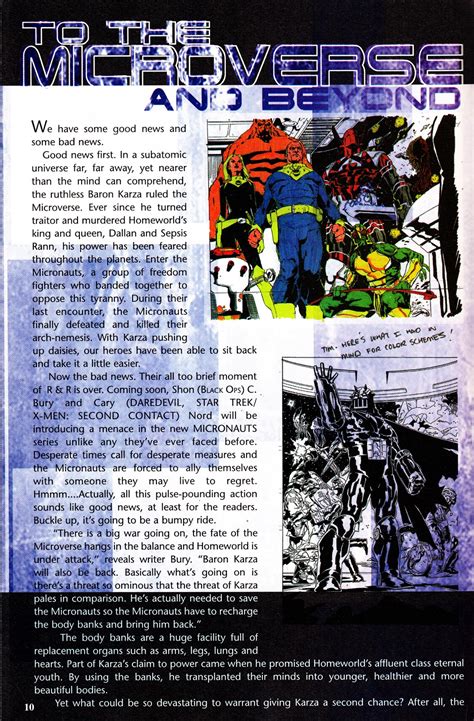 Starlogged Geek Media Again 1998 The Micronauts In Marvel Vision