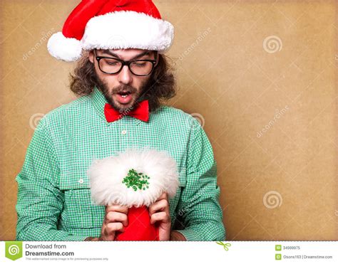 Hipster Santa Claus Stock Image Image Of Holiday Lifestyle 34999975