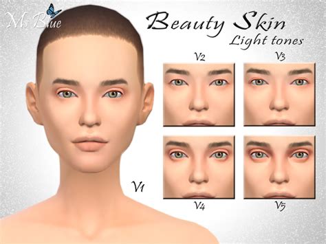 The Sims Resource Beauty Skin By Ms Blue • Sims 4 Downloads