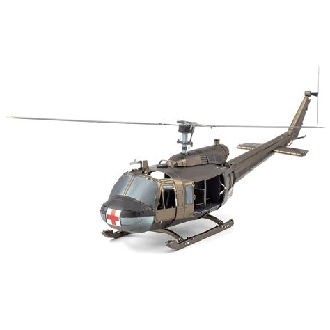 Uh 1 Huey Helicopter Metal Earth 3d Metal Model Kits