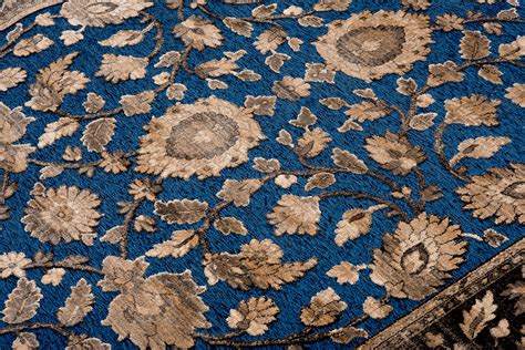 Wohnzimmer teppich orientalisches design kurzflor moderne ornamente beige blau. Kunstseide Teppich Orient Perser Beige Kurzflor 80x150 ...