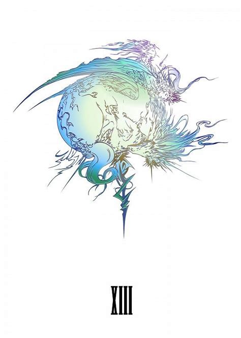 Final Fantasy Xiii Logo Final Fantasy Poster Fantasi Game Fantasi