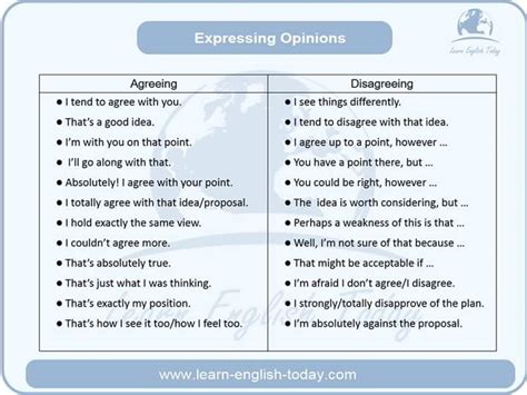 Expressing Opinions In English Agreeing And Disagreeing English