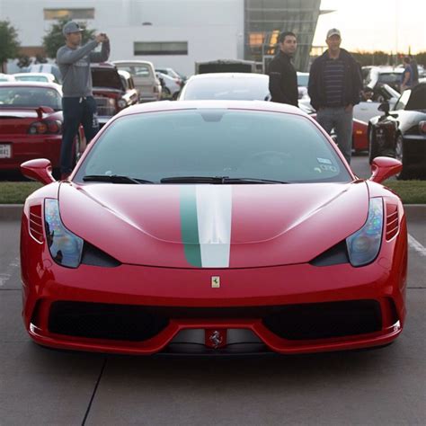 Ferrari 458 Speciale Painted In Rosso Corsa W Italian Flag Livery