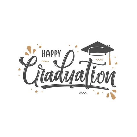 Premium Vector Hand Drawn Happy Graduation Lettering Template