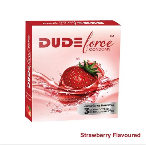Dudeforce Strawberry Flavor Dotted Condom For Personal Packaging Type Box At Rs 30pack In Bhilai