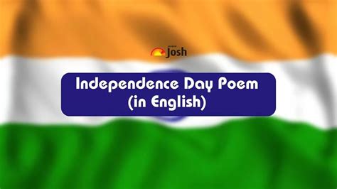 Independence Day 15 August Poems In English For School Children And Kids