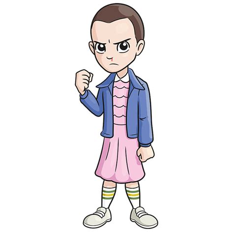 How To Draw Eleven From Stranger Things Really Easy Drawing Tutorial