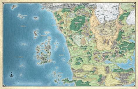 My Realms A Hi Res Copy Of The Sword Coast Adventurers Guide Map
