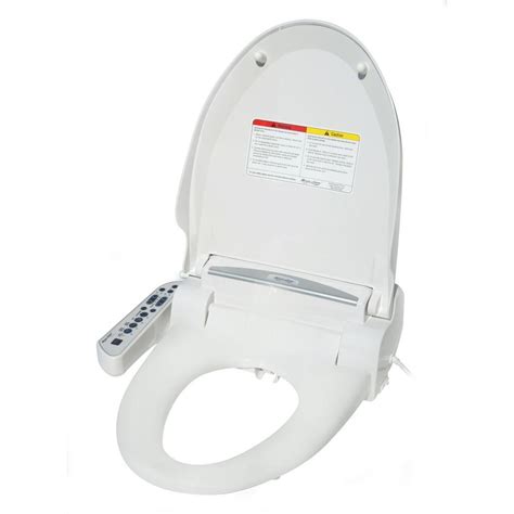 Spt Magic Clean Electric Bidet Seat Round Toilet With Dryer In White Sb