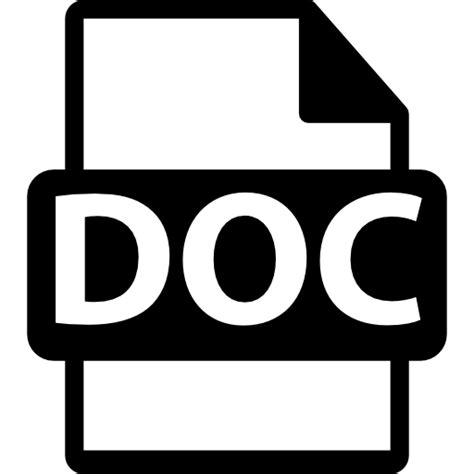 Free Icon Doc File Format