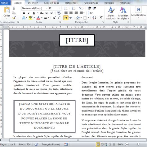 Comment Appliquer Le Style Journal Officiel Sur Word - Créer un article de journal sur Microsoft Word - WayToLearnX