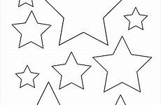 stars printable various sizes templates sized star firstpalette template coloring shapes printables pages moon color crafts stencils basic stencil choose