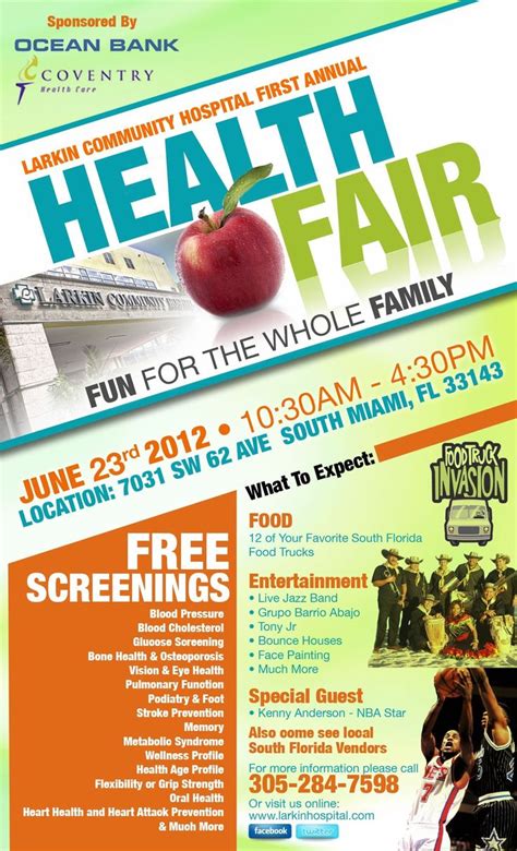 Health Fair Flyer Picture in 2020 | Health fair, Flyer ...