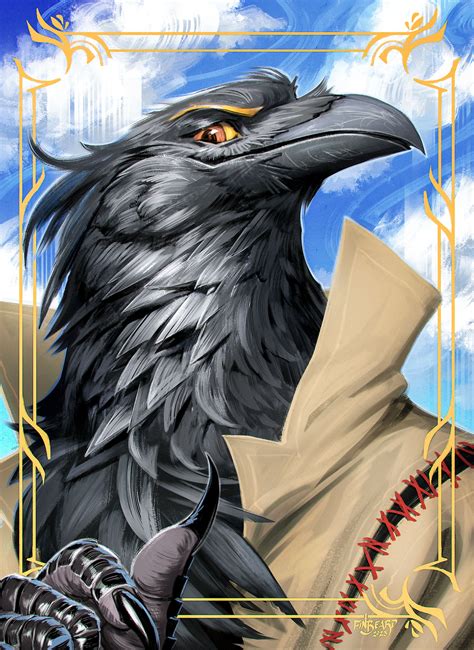 Safe Artist Finbeard Oc Oc Only Bird Corvid Crow
