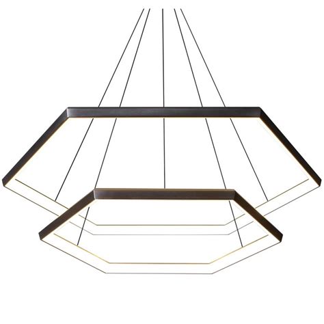 Contemporary Hexagon Geometric Modern Chandelier Cascade Hxc46 Light