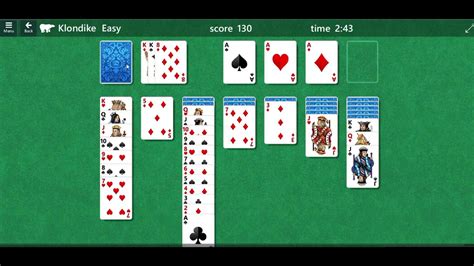 Classic Solitaire Klondike Level 1 Easy Game Play Youtube
