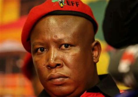 julius malema commander in chief of economic freedom fighters eff and a revolutionary activist