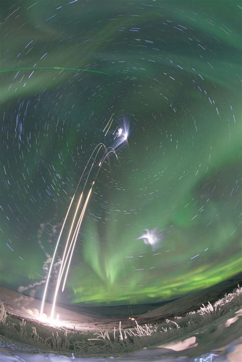 See Nasa Launch Rockets Into The Northern Lights In These Spectacular