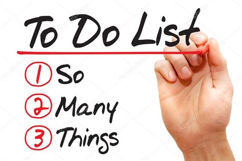 Hand Writing So Many Things In To Do List Business Concept Stock Photo
