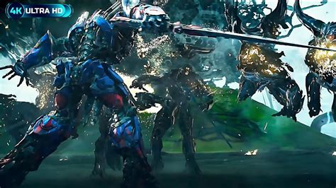 Optimus Destroys Infernocus Transformers 5 The Last Knight Scene 4k