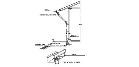 Drain Ceiling Roof Drain Detail Downspout Dwg Detail For Autocad My
