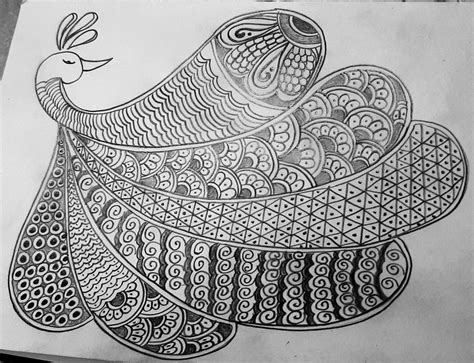 Peacock Doodle Drawing Doodle Drawings Doodle Art Art