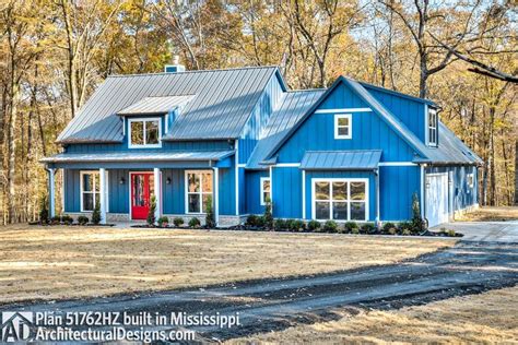 Modern Farmhouse Plan 51762HZ Comes To Life In Mississippi Photos Of
