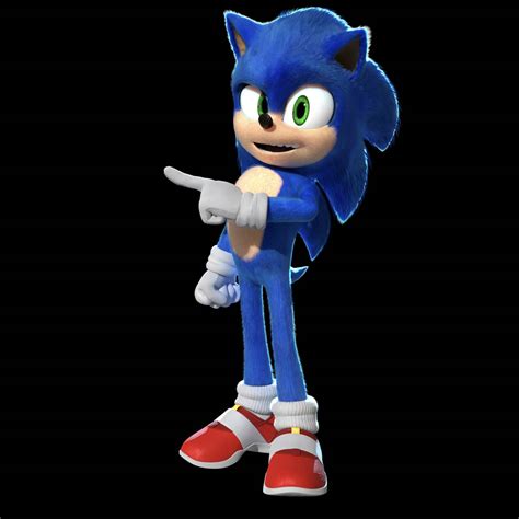 Movie Sonic Render By Chaced06 On Deviantart