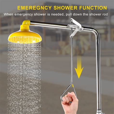 Buy Cgoldenwall Emergency Shower And Eyewash Station Combination Eye Wash Station Safety Shower