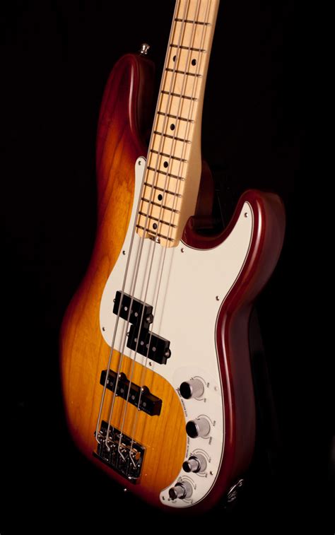 Fender Precision Bass American Elite Ash Tobacco Sunburst Gitarren Total