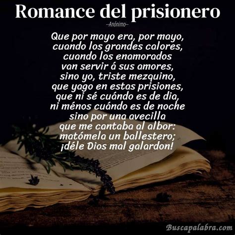 Poema Romance del prisionero de Anónimo Análisis del poema