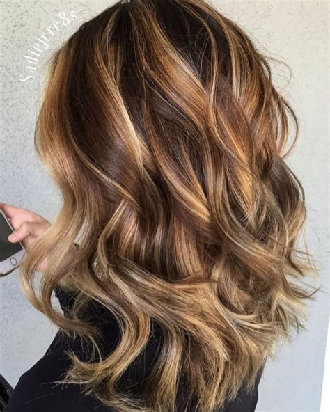 Light Brown Hair With Caramel Blonde Balayage Hair Color Balayage