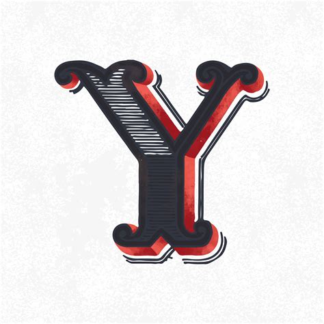 Capital Letter Y Vintage Typography Style Download Free Vectors
