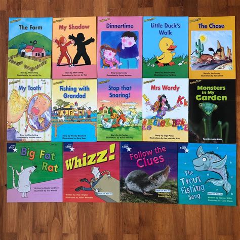 Set Of 10 Reading Bee And 4 Rigby Star English Story Books Phonics