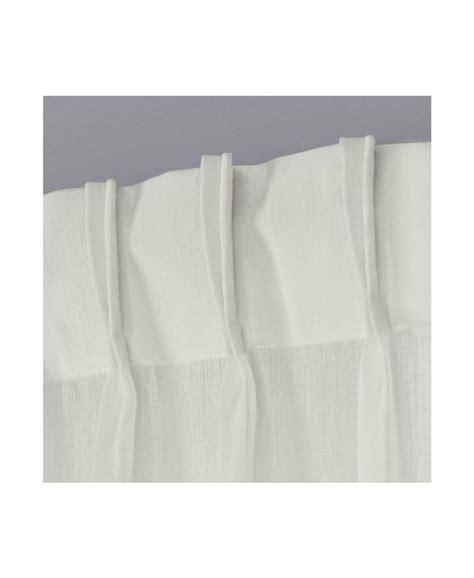 Exclusive Home Belgian Textured Sheer Pinch Pleat Curtain Panel Pair